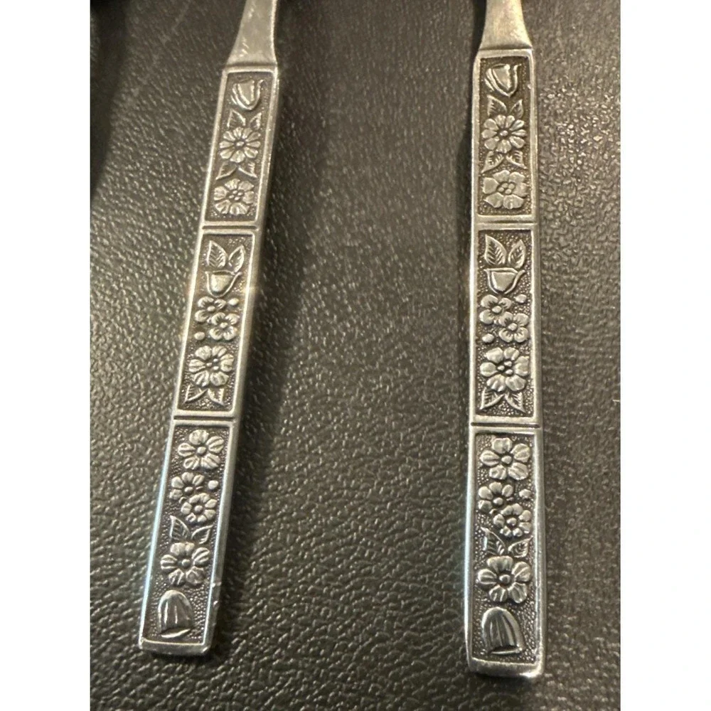 Oneida‎ Northland Spring Fever Stainless Steel Seafood Forks Fork Set Of 6